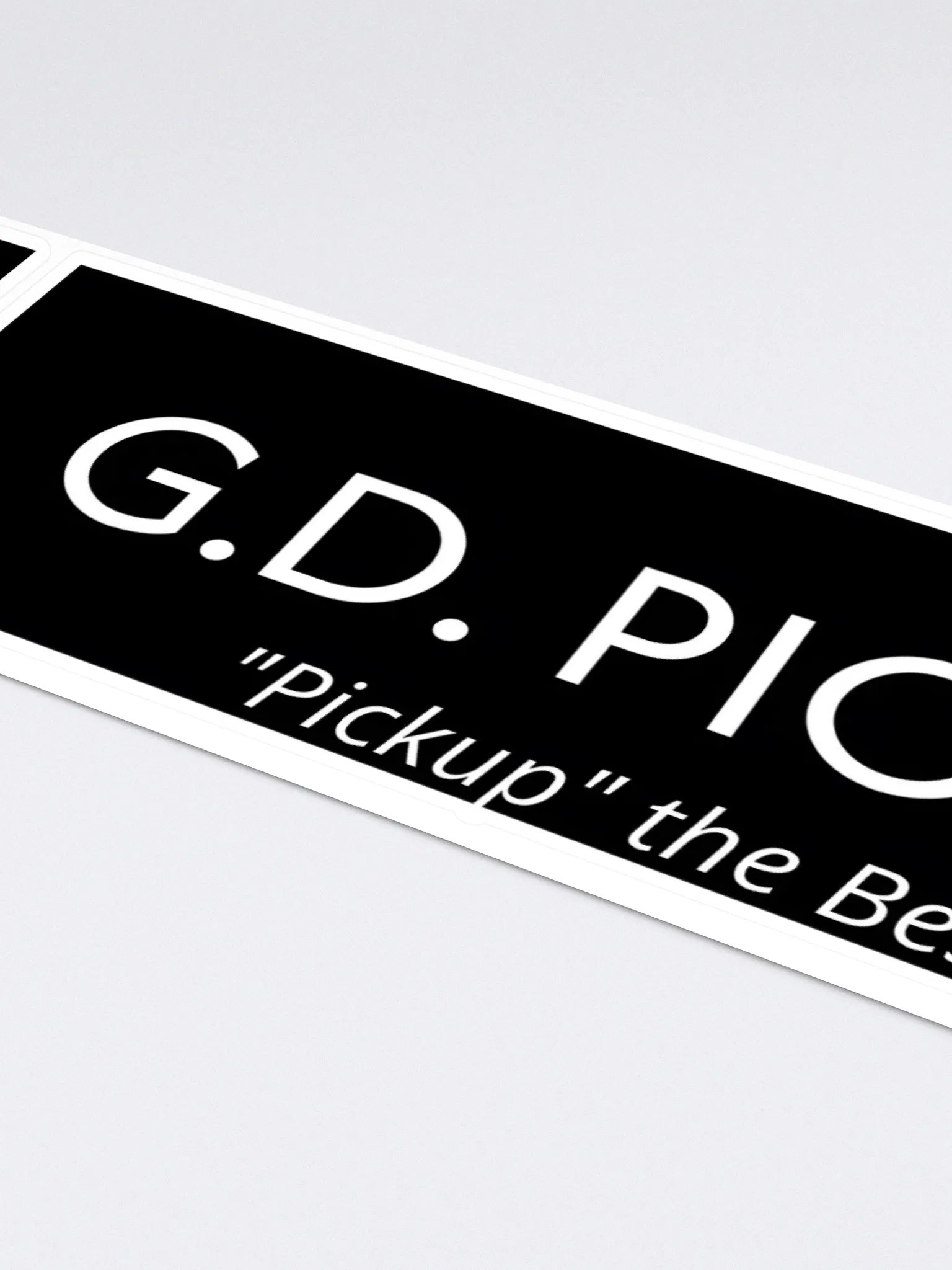 G.D. Pickups Official Logo 15" x 3.75" Sticker product image (4)