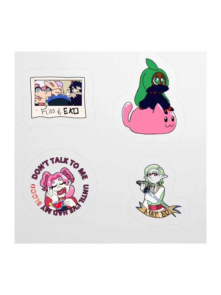 4PC All for One Character Sticker Sheet product image (3)