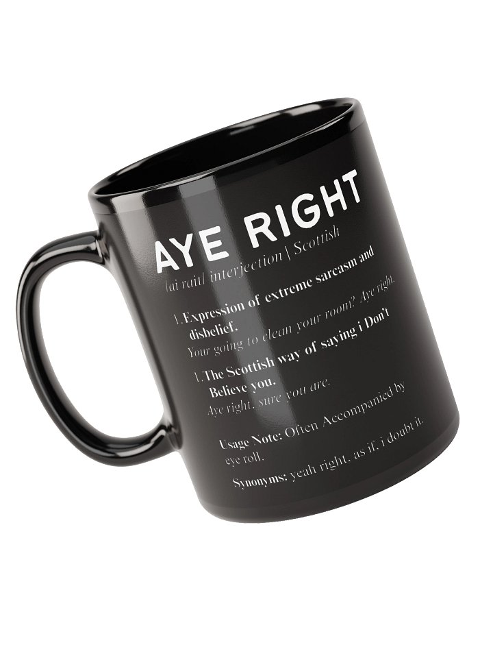 Scottish Dictionary Mug | Aye Right product image (1)