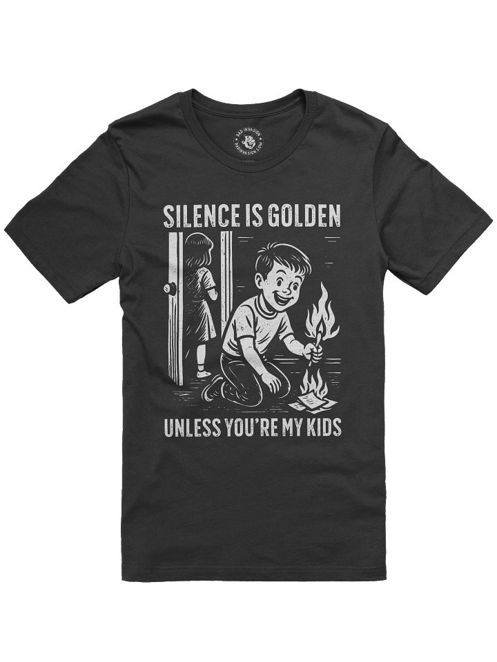 Silence Is Golden Unless You’re My Kids - Funny Dad Premium T-Shirt product image (1)