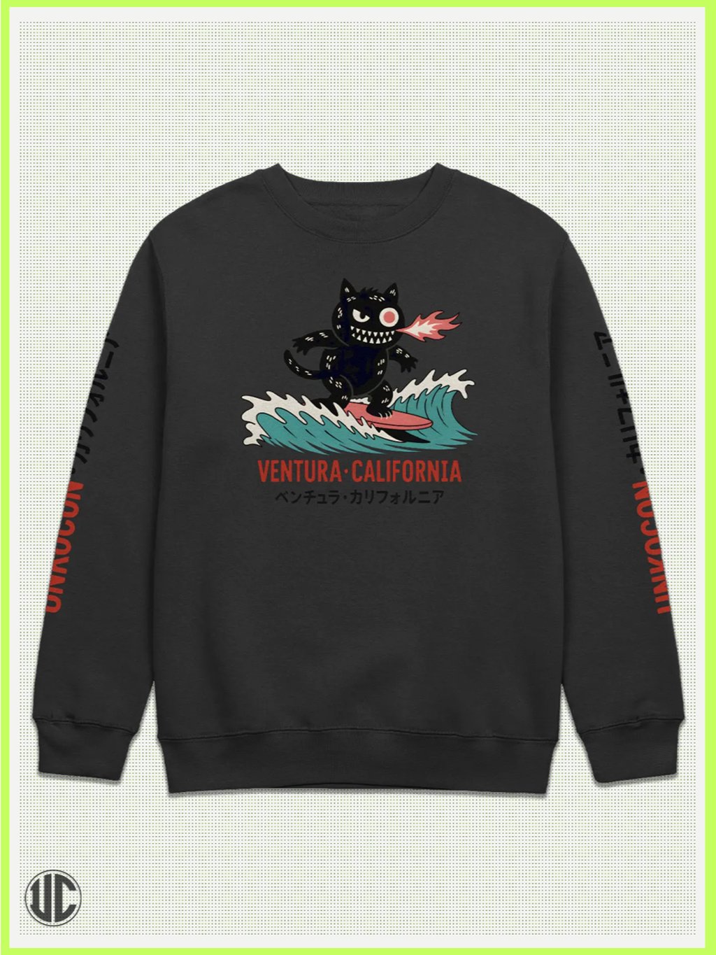 UnkoCon - Ventura CA Surfer Crew Neck Sweatshirt product image (1)