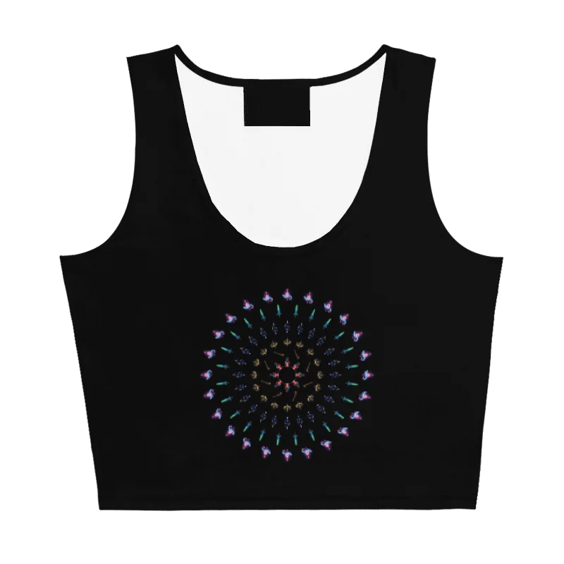 In Magic We Trust All-Over Crop Top product image (3)