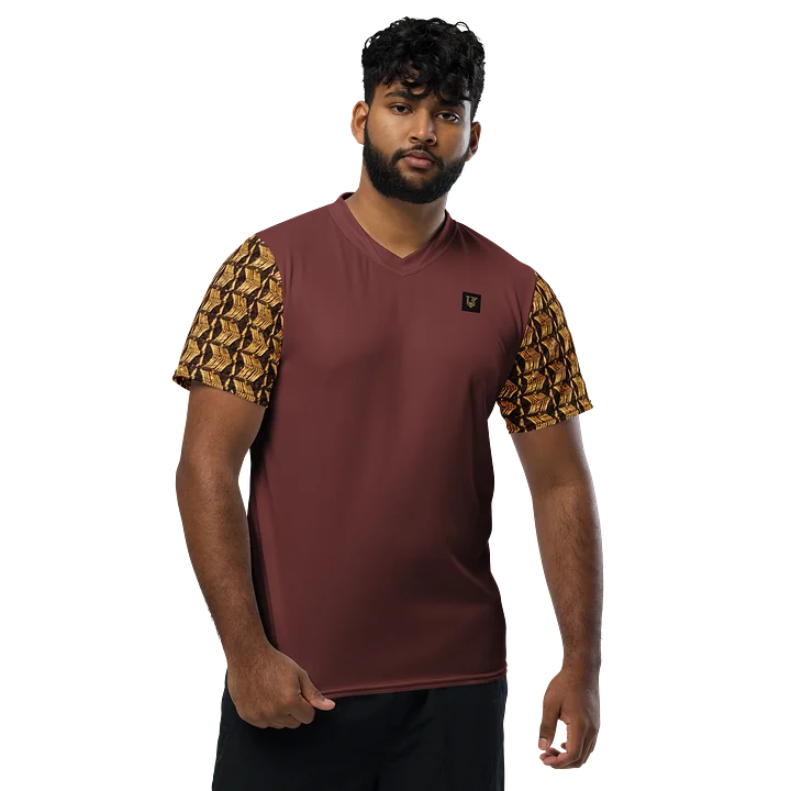 Lafate Store Designer Shirt Bronze Metal-Burgundy product image (1)