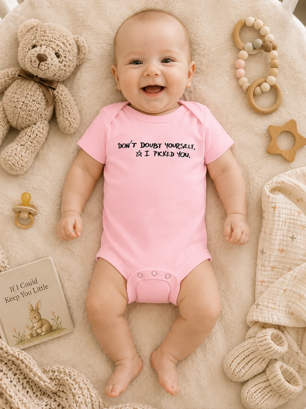 Meaningful Baby Bodysuit | New Mom Gift | Baby Shower Gift | Encouragement Baby Onesie | Original Handwriting Infant Outfit product image (8)