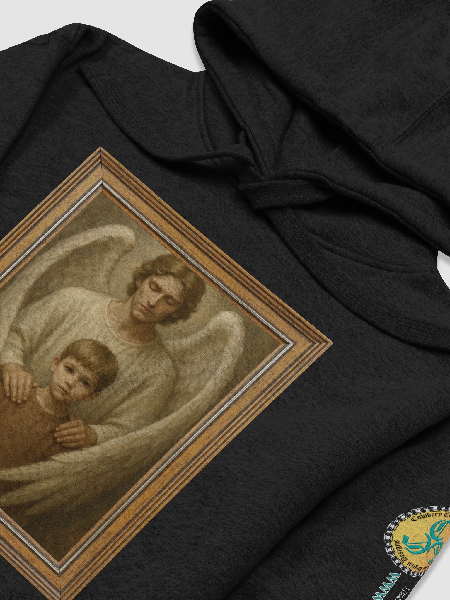 Angels Watch Over Them (Male) Cotton Heritage Unisex Premium Hoodie product image (3)