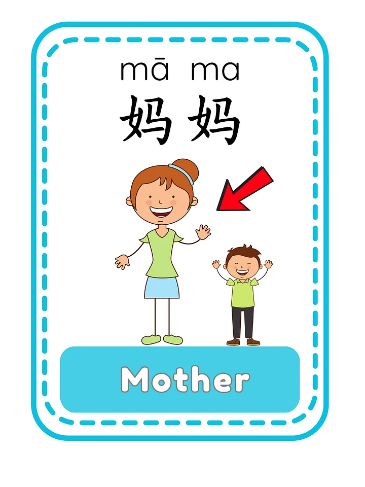 Chinese FAMILY & Relatives Flashcards | Learn Mandarin Vocabulary | PDF Digital Download product image (2)