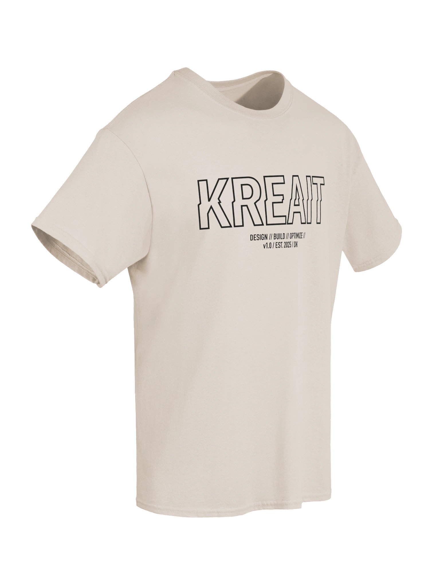 KreaiTive Glitches black print t-shirt product image (2)