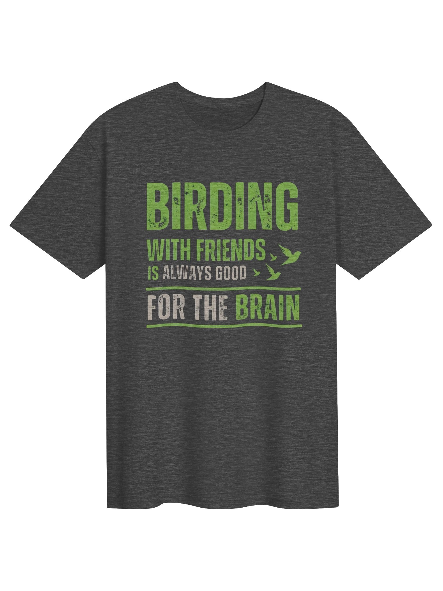 Birding With Friends Is Always Good For The Brain T-Shirt – Nature Wellness Graphic Tee & Birder Gift product image (6)