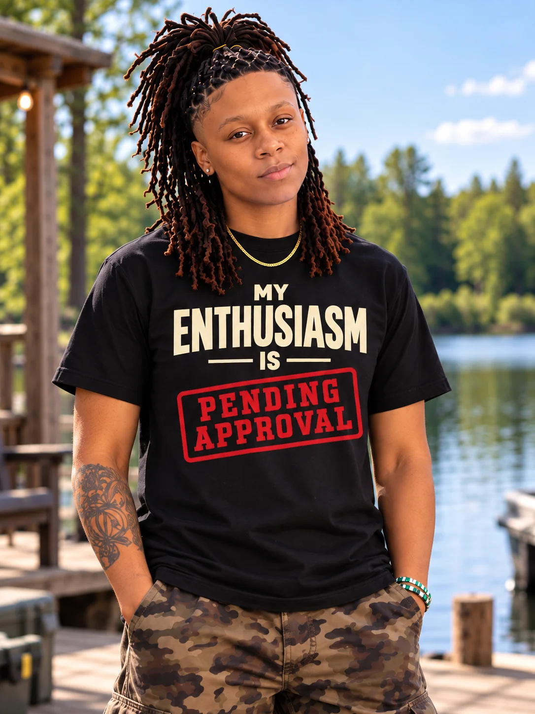 My Enthusiasm Is Pending Approval Tee product image (1)