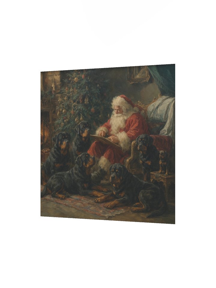 Santa's Rottweiler Holiday Poster product image (10)