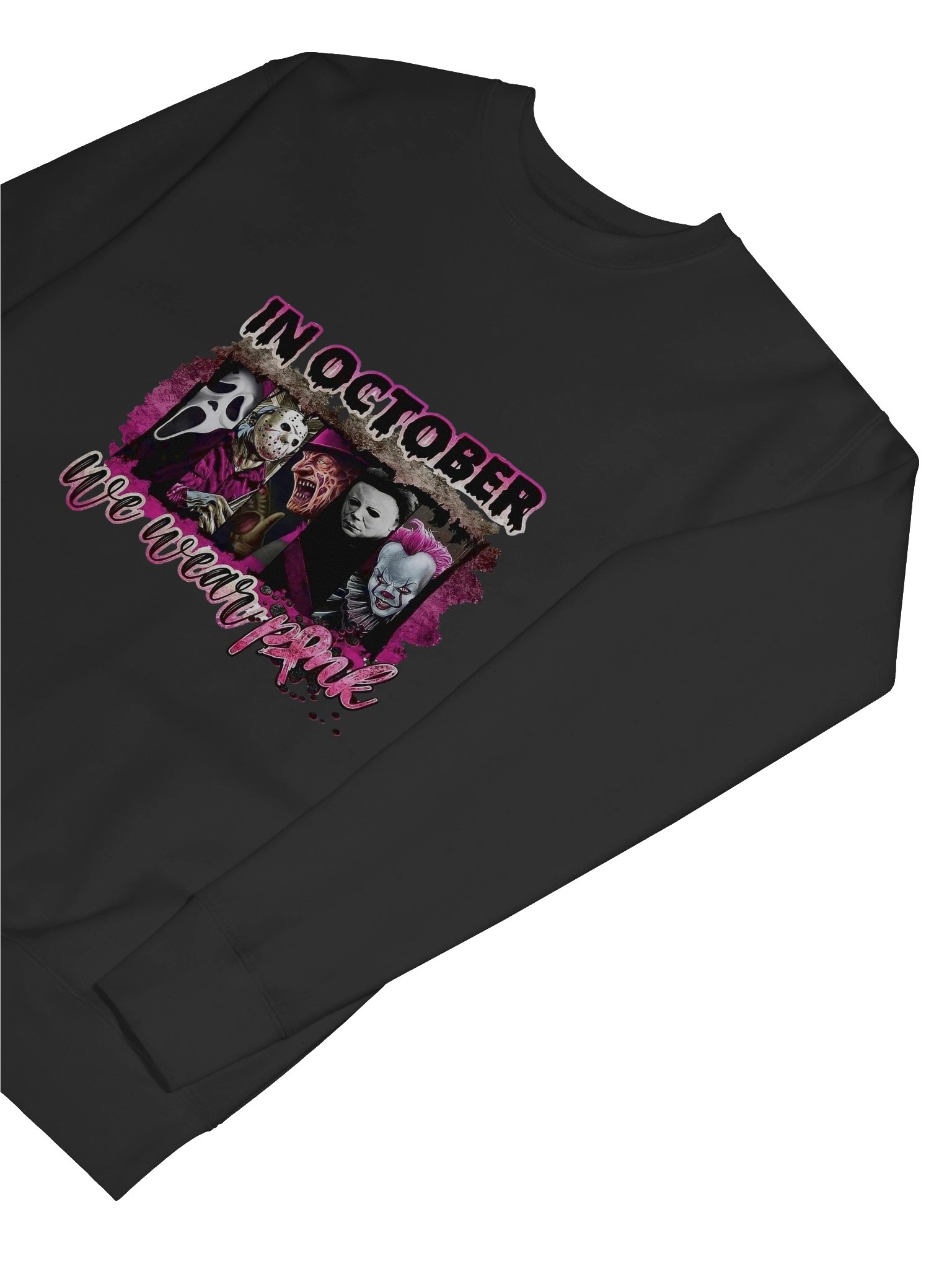 Horror Pink October Sweatshirt product image (47)