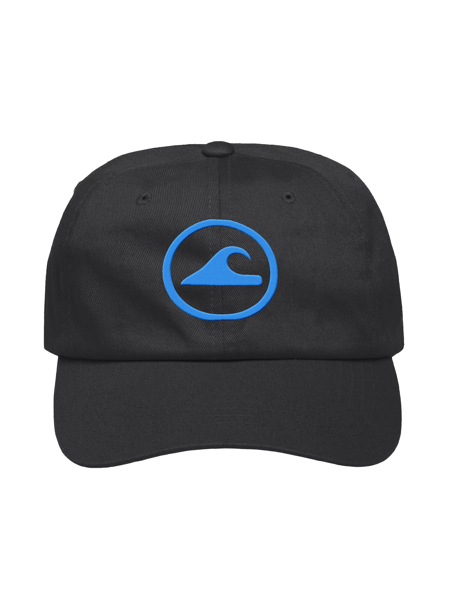 Embroidered Wave Rider Dad Hat (Aqua) product image (1)