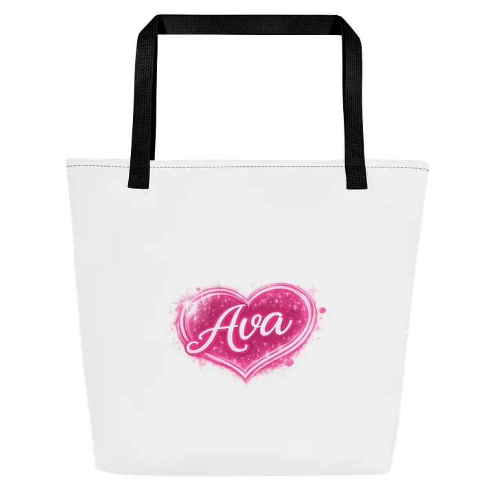Ava Sparkling Heart Tote Bag product image (1)
