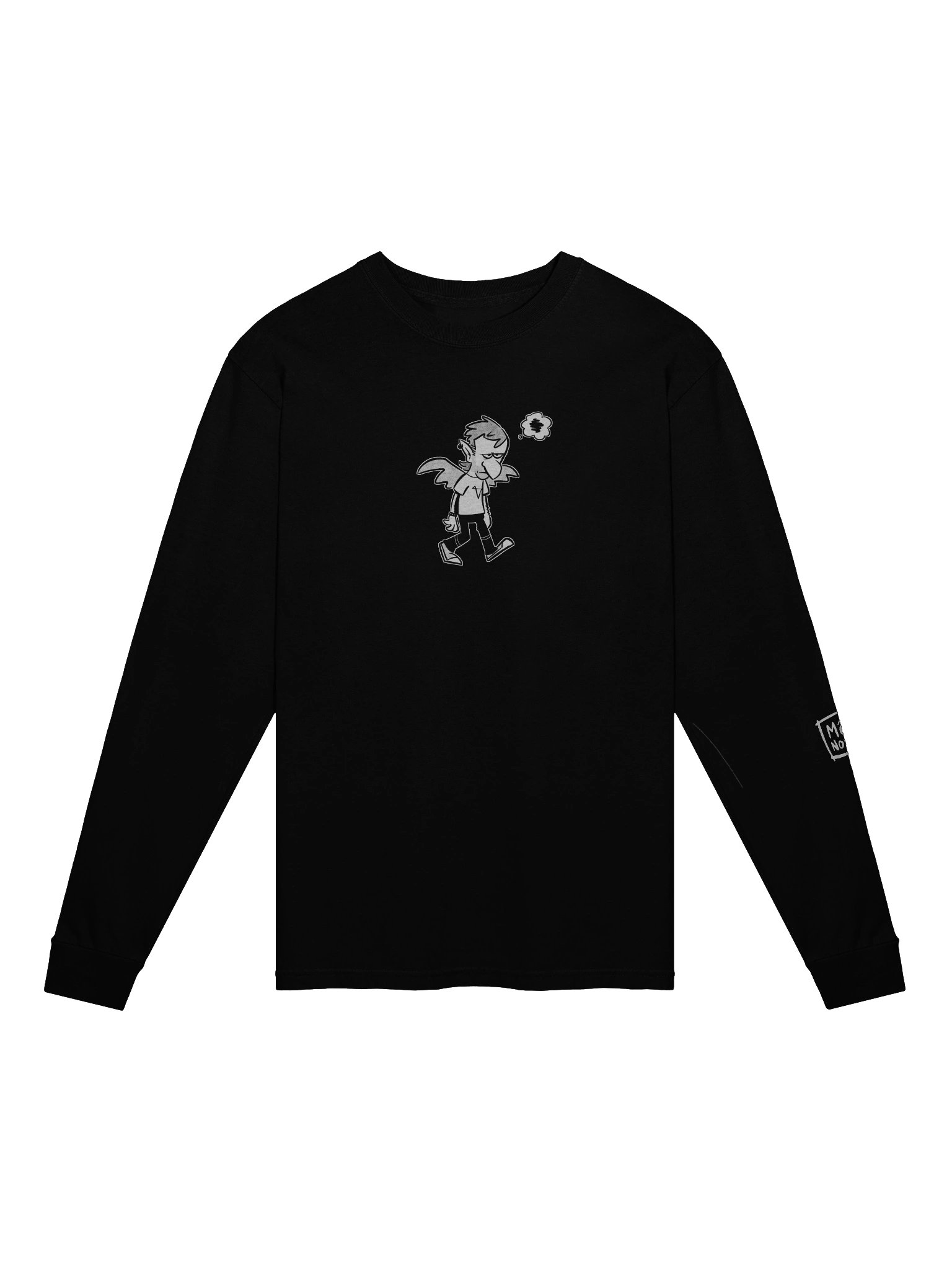 Bummer Wings long-sleeve tee (large print) product image (1)