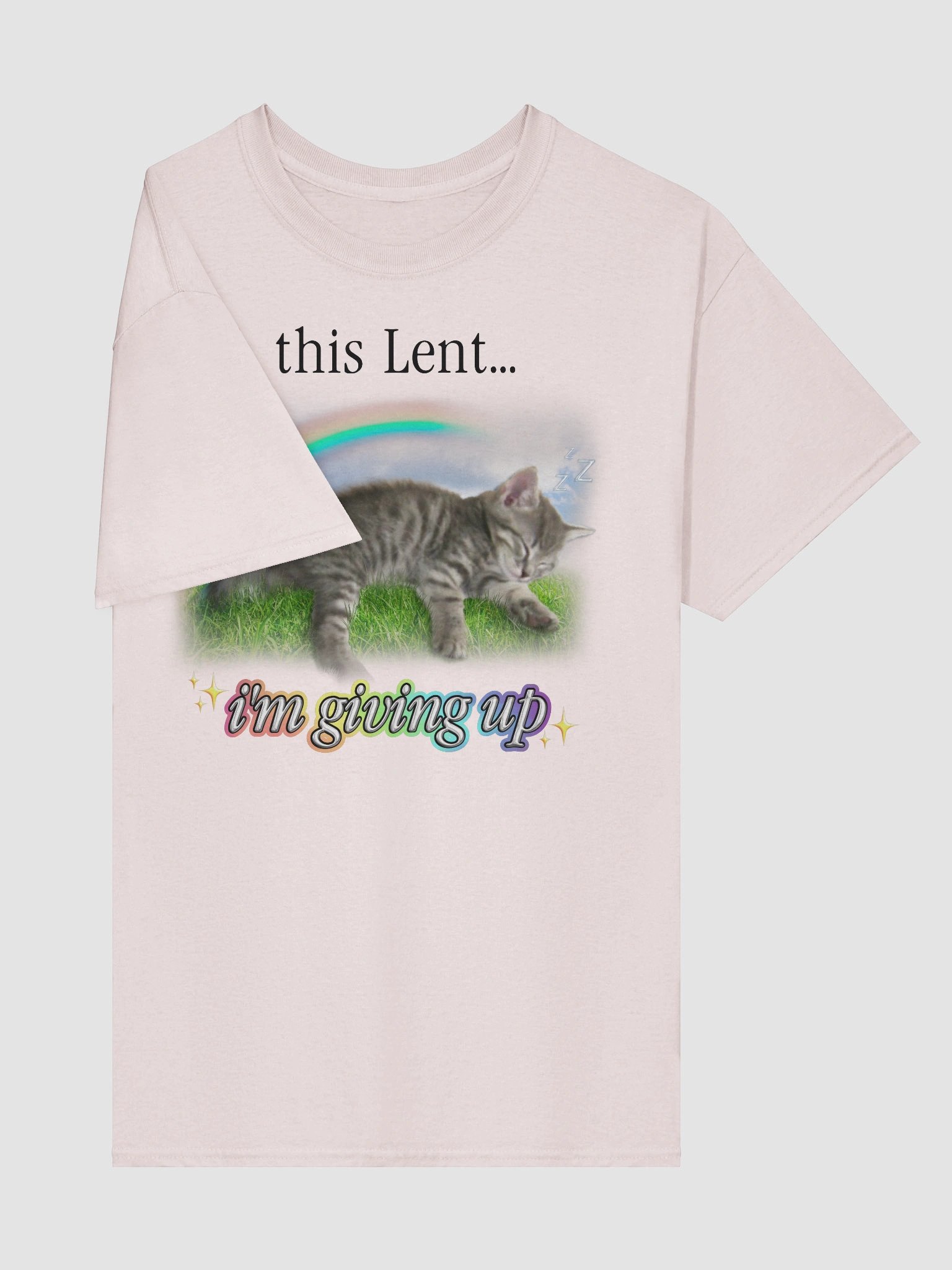 This Lent I'm Giving Up Cat T-shirt product image (5)