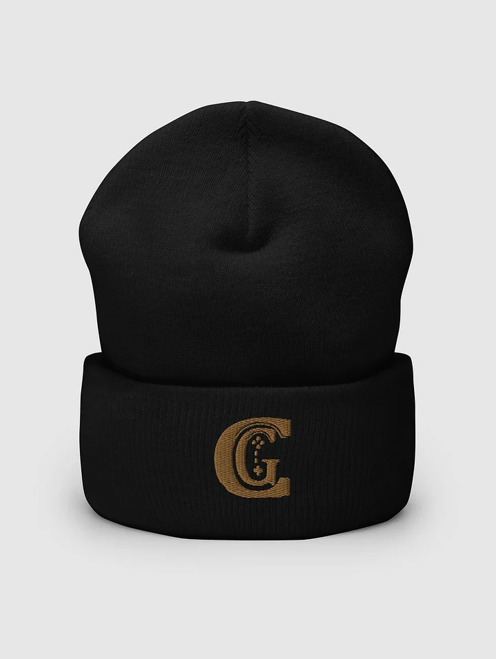 Glittering Gold Logo Cuffed Beanie product image (1)