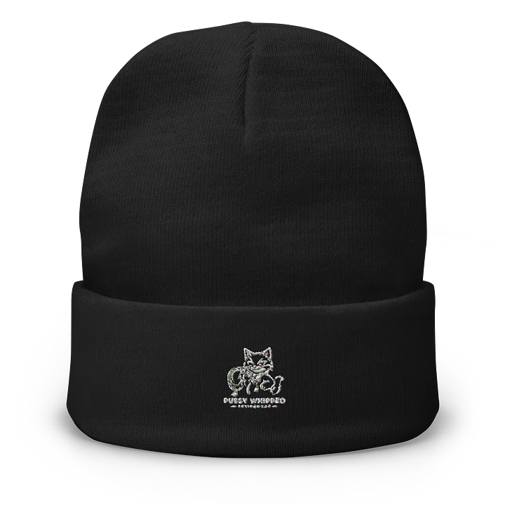 Pussy Whipped Cat Graphic Beanie product image (1)