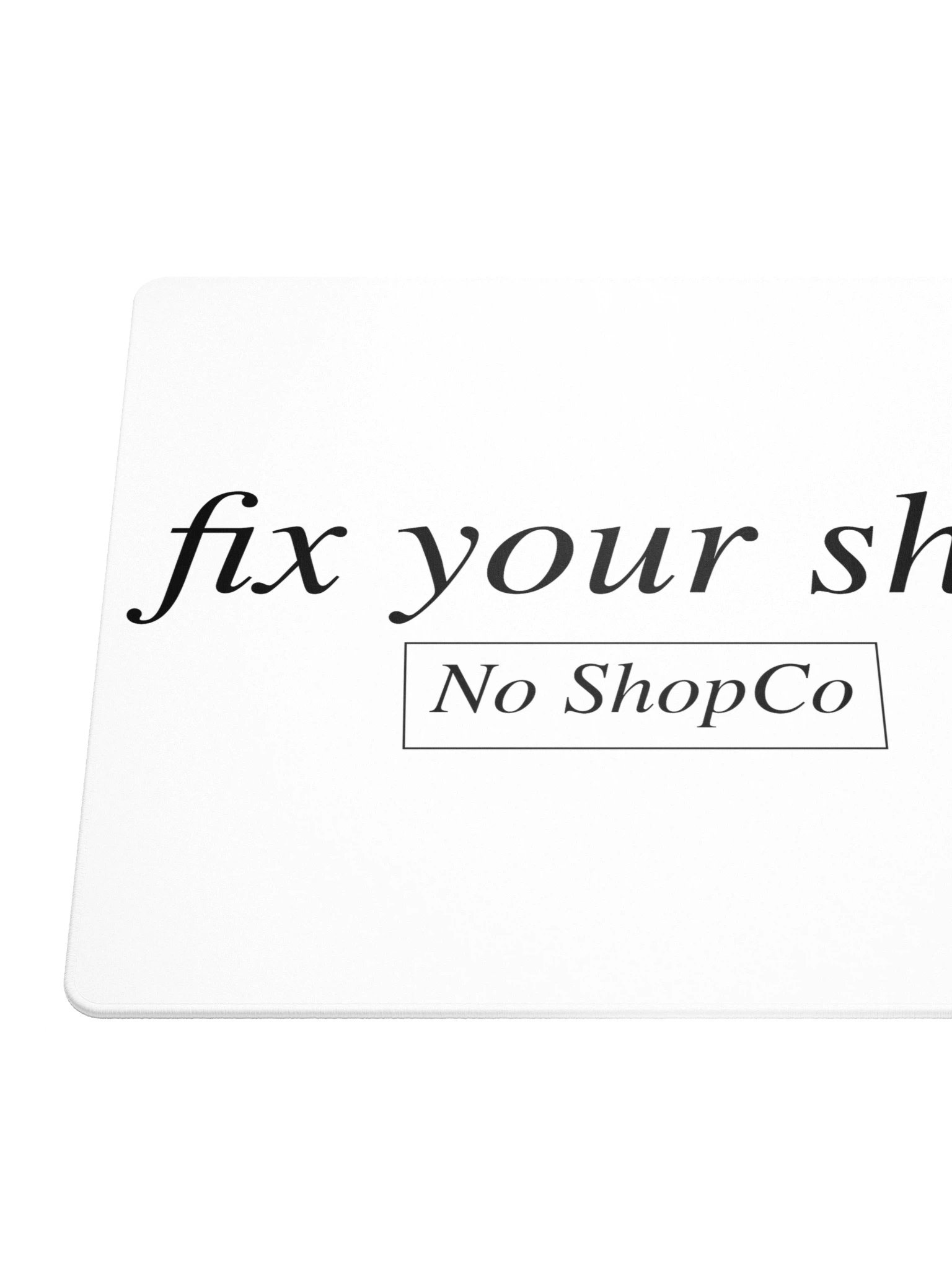 No ShopCo Gaming Mouse Pad - Black on White product image (6)