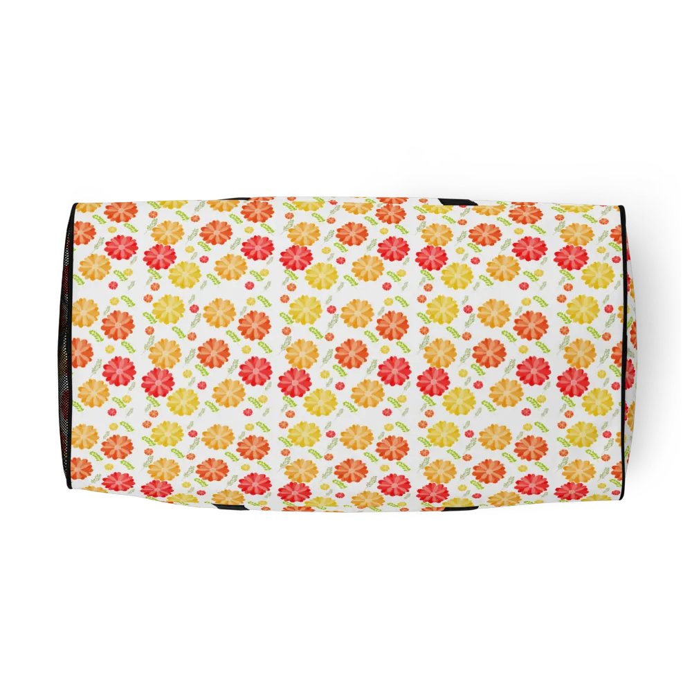Orange Floral Large Holdall Bag product image (3)