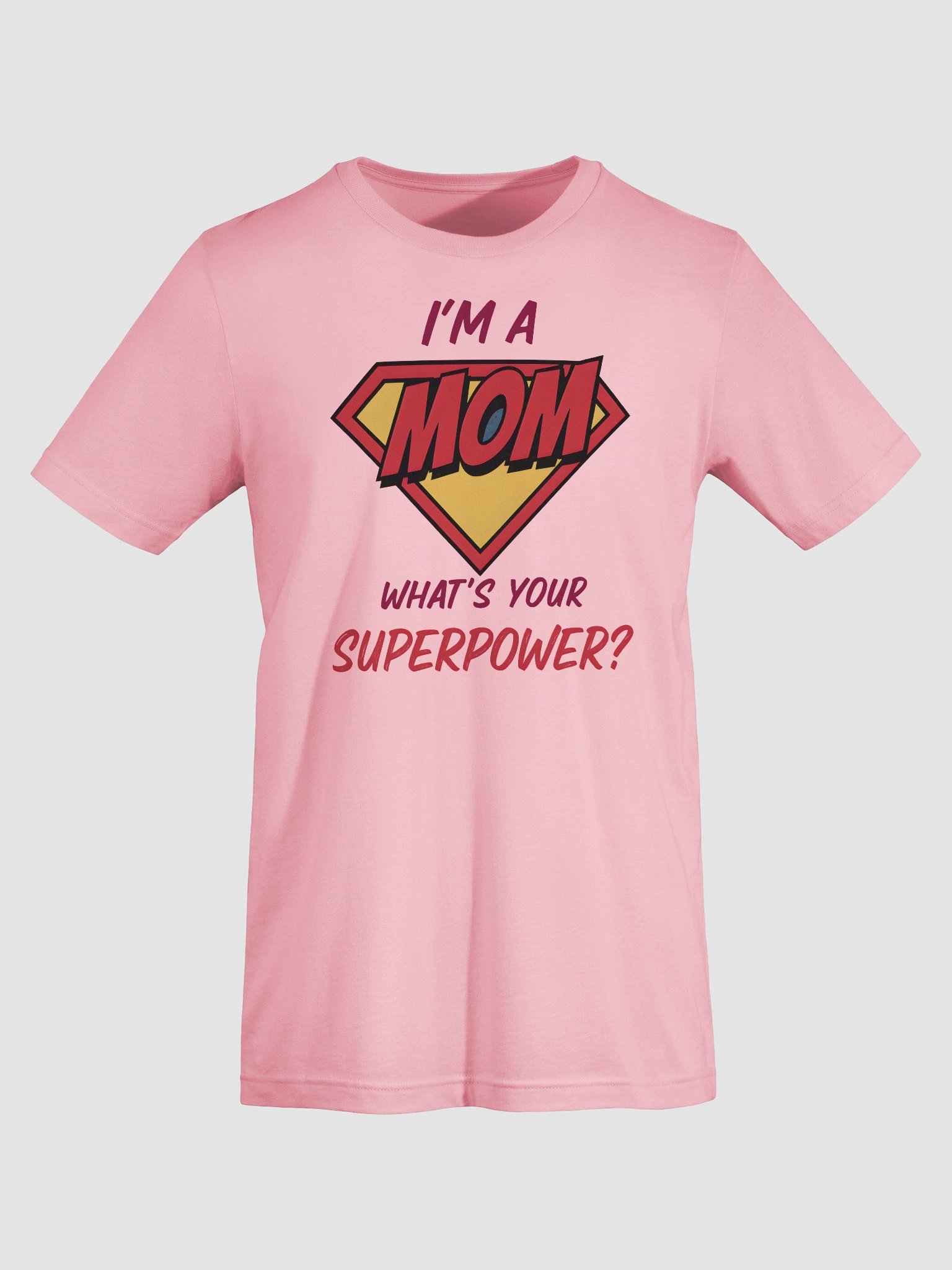 I’m a Mom What’s Your Superpower? T-Shirt – Comic Style Superhero Design for Moms product image (7)