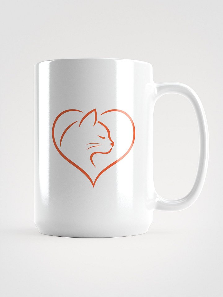 Adorable Cat Holding Red Heart Graphic product image (2)