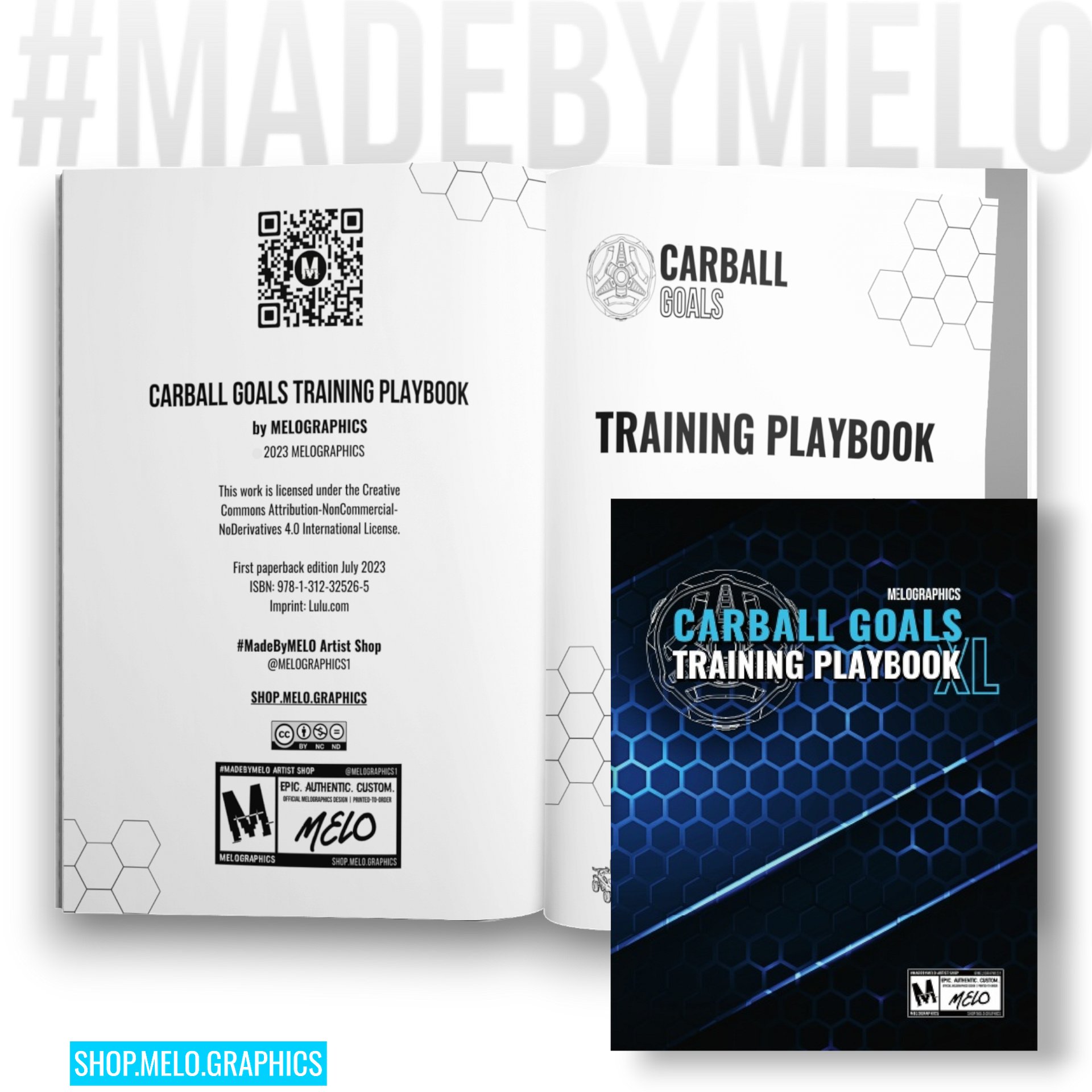 Carball Goals Training Playbook: Rocket League Training & Strategy - Notebook | #MadeByMELO product image (5)