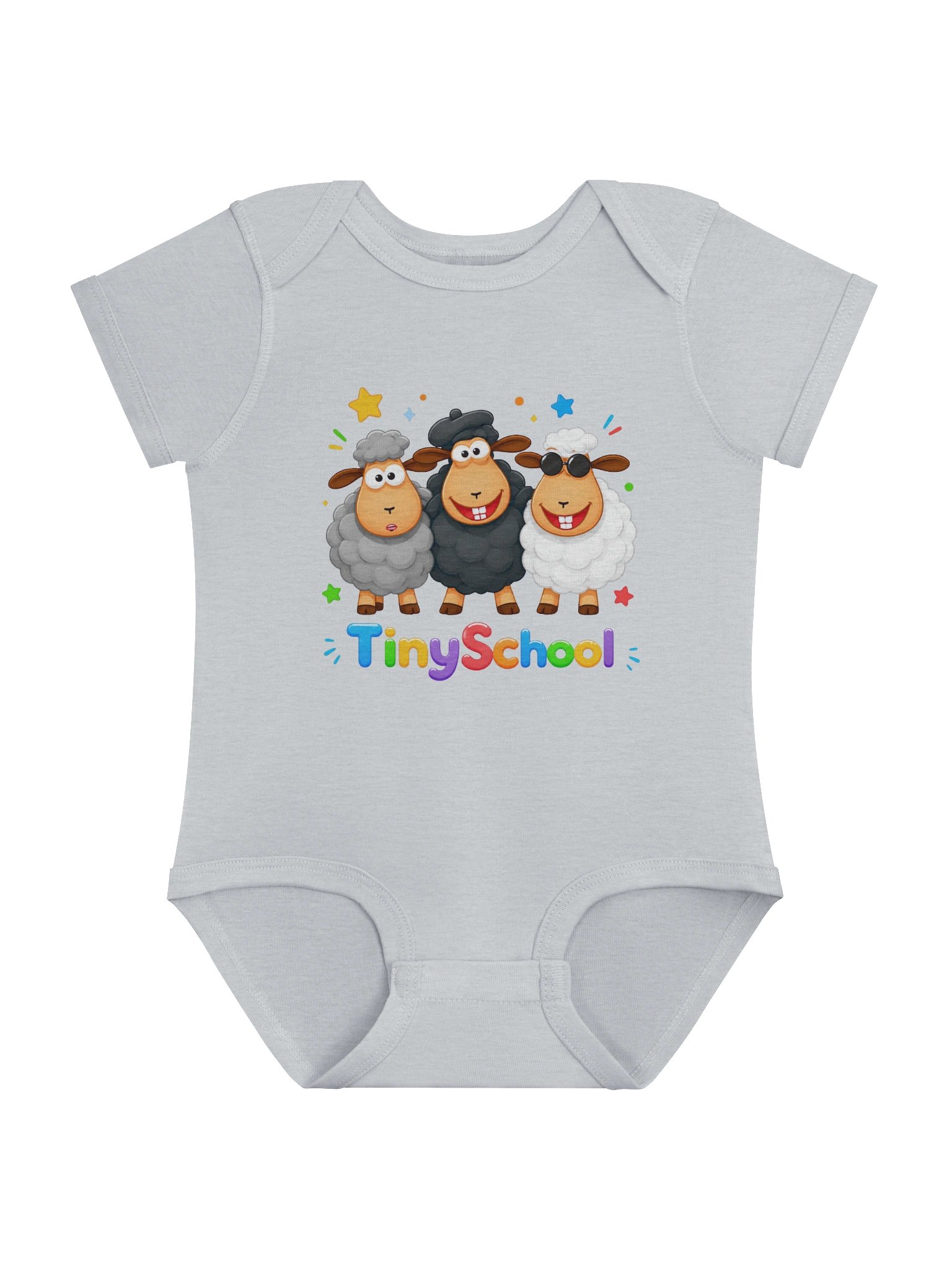 TinySchool Trio Sheep Baby Bodysuit product image (5)