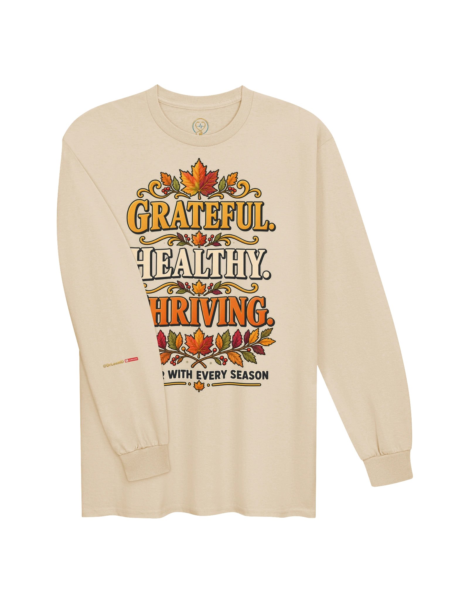 Grateful Healthy Thriving Long-Sleeve T-Shirt product image (5)