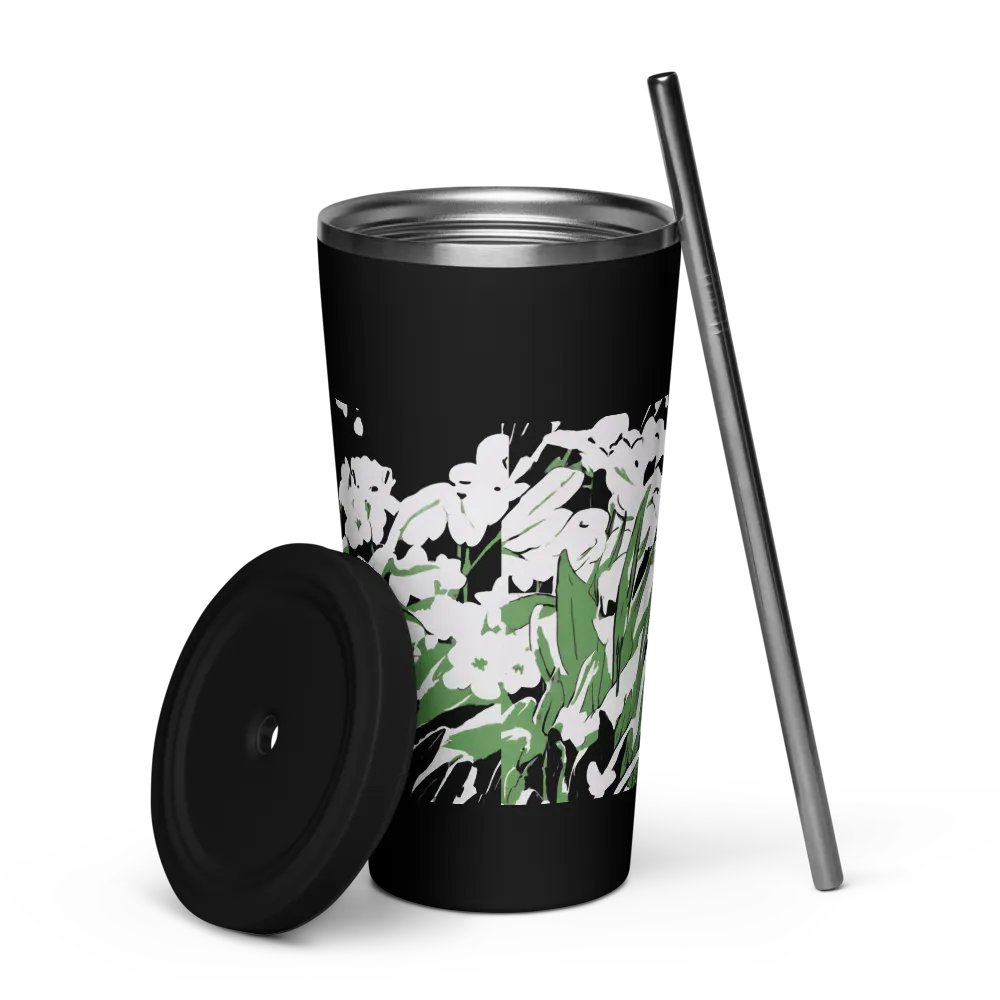 Garden Insulated Tumbler with Straw product image (5)