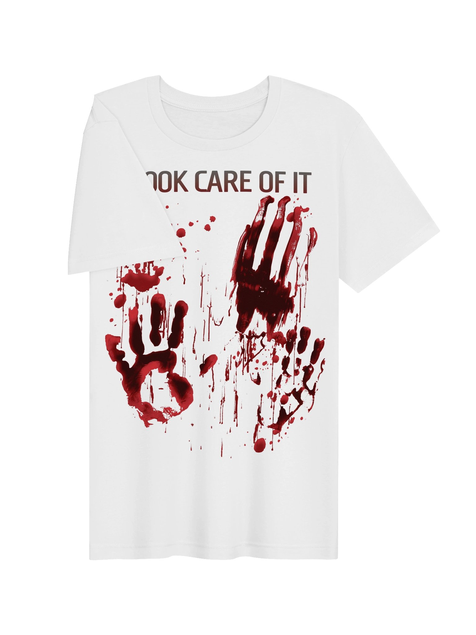 Bloody Shirt I Took Care of It – Blood Splatter Zombie Gore Horror product image (3)