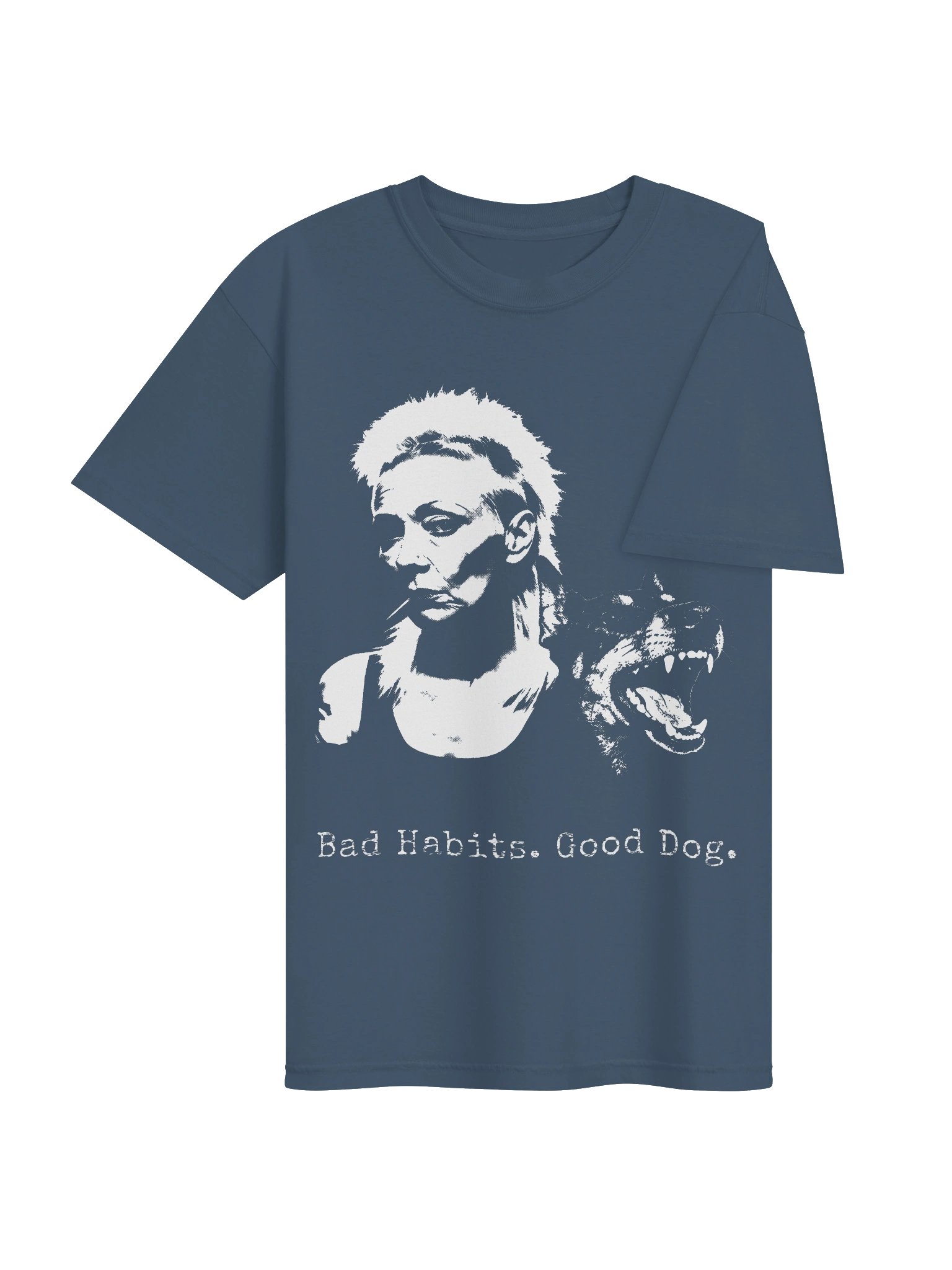 Bad Habits. Good Dog. // Heavyweight Vintage Graphic Tee product image (48)