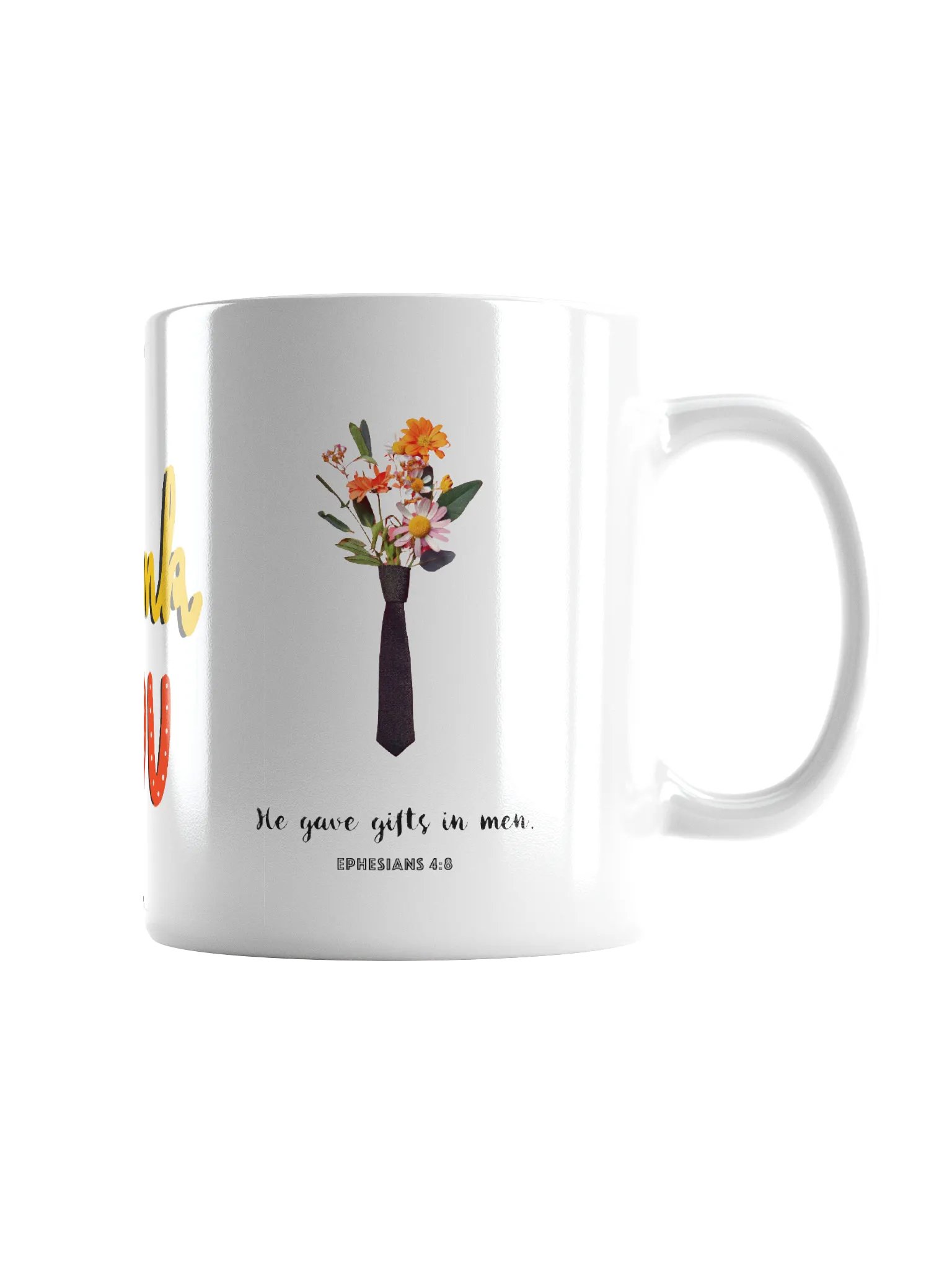 "He Gave Gifts in Men" | Ephesians 4:8 | Thank You Vibrant Thank You Bouquet Mug product image (3)