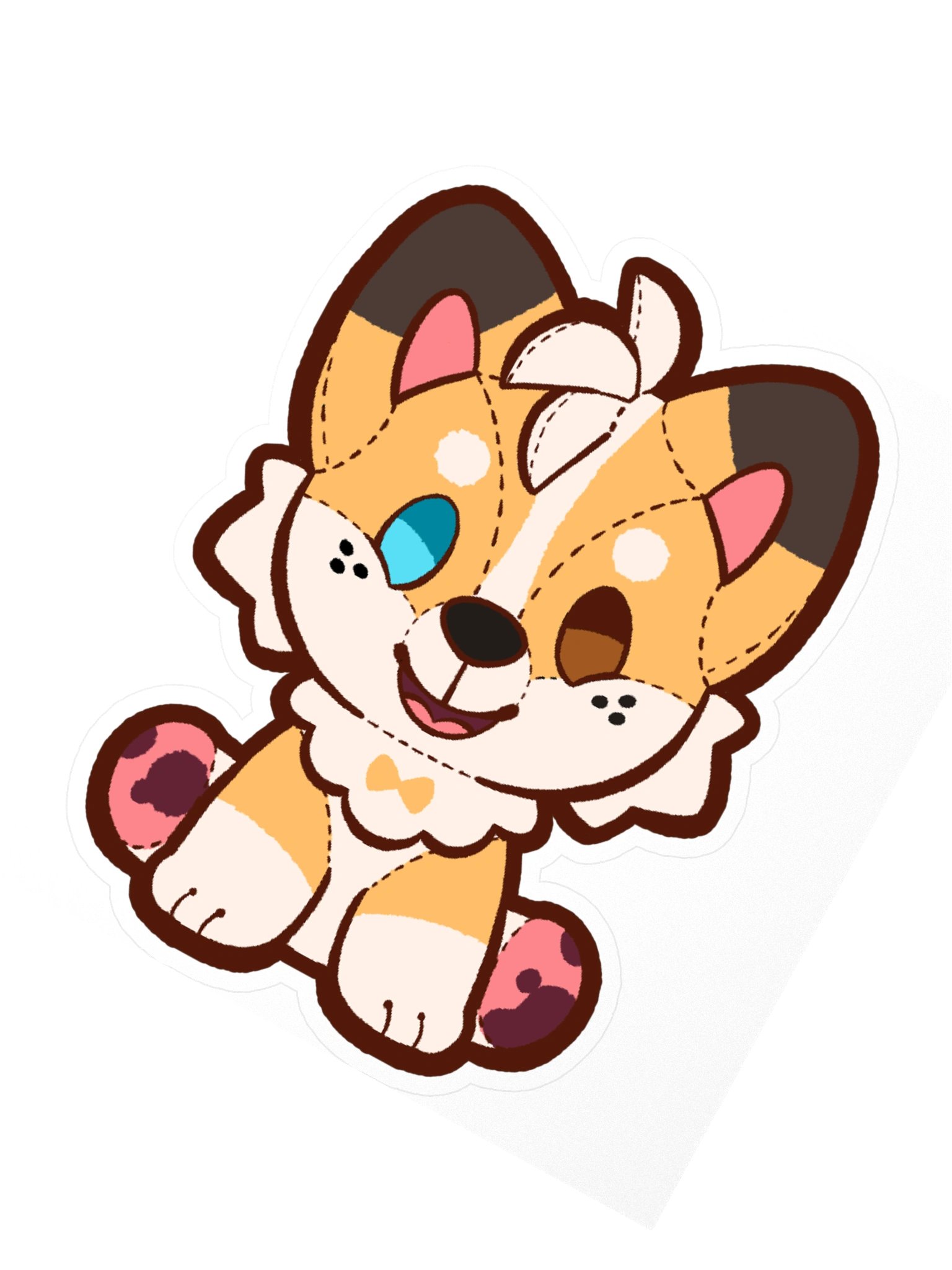 Corgi Plush Sticker product image (2)