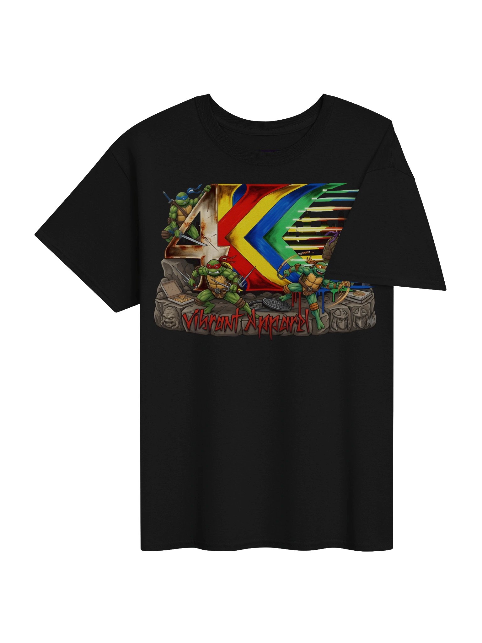 Vibrant Turtles Retro Graphic Tee product image (45)