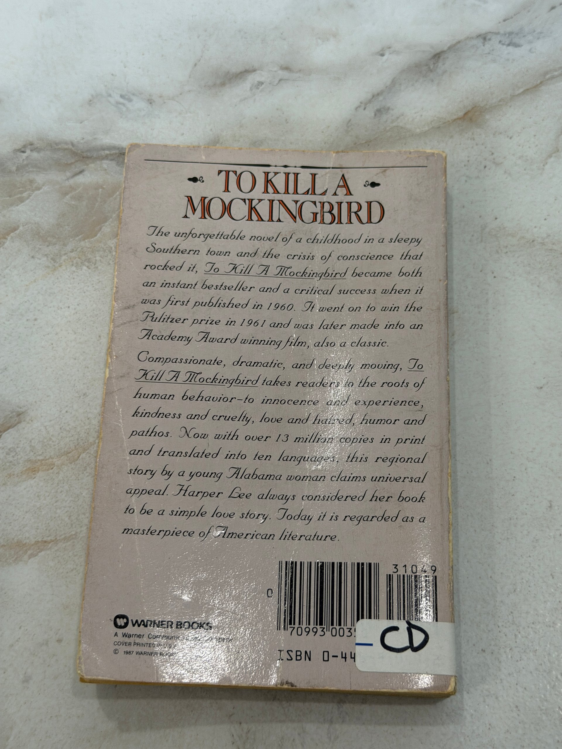 1982 | To Kill a Mockingbird | Harper Lee | Vintage Warner Books Paperback product image (2)