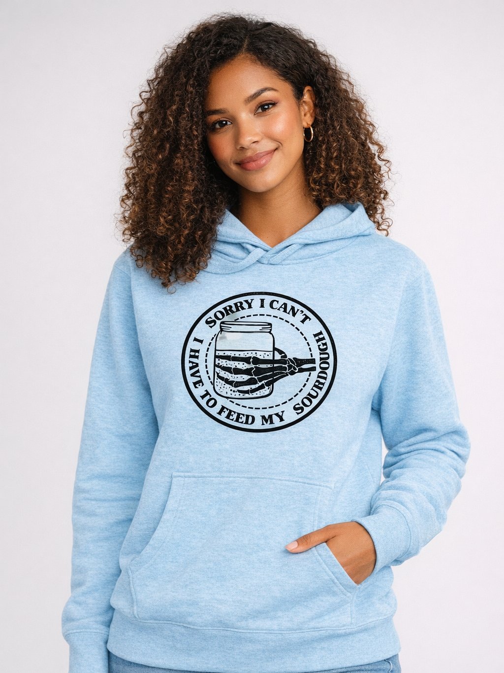 Sorry I Can't, I Have to Feed My Sourdough Skeleton Hand Hoodie product image (10)