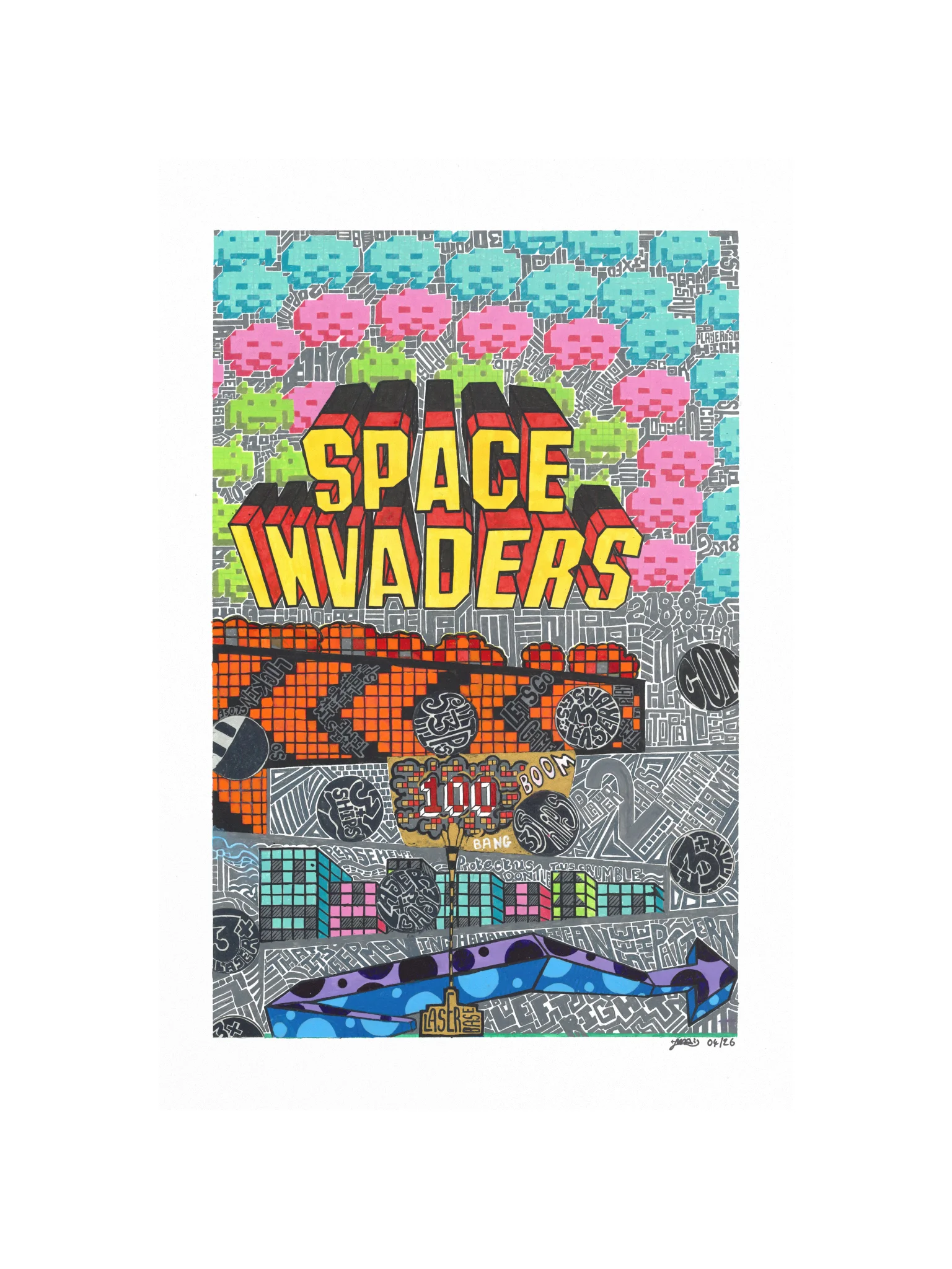 Retro Space Invaders Poster product image (11)