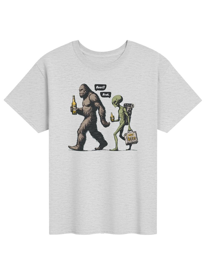 Bigfoot Alien Beer Bruh Shirt – Funny Sasquatch Camping Tee product image (51)