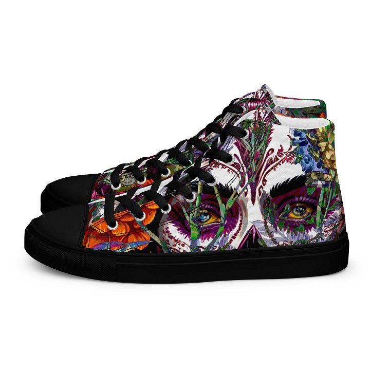 Sugar Skull Men's High Top Canvas Shoes product image (1)