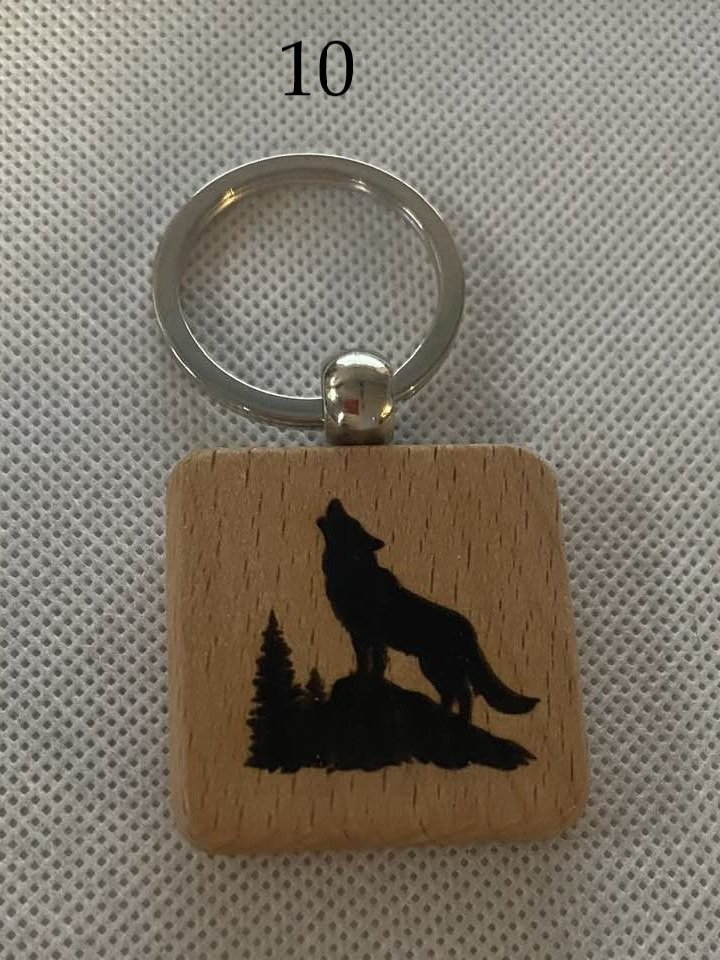 Fantasy Wooden Engraved Keychains | Dragons, Magic & Mythical Creatures | Choose Design product image (10)