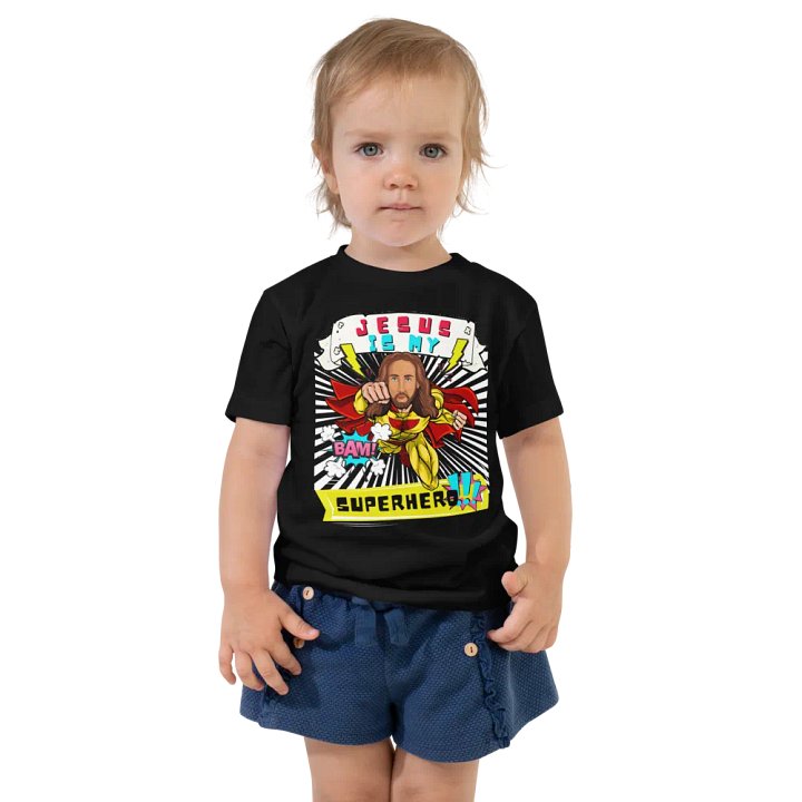 Jesus Is My Superhero-Funny Christian Comic For Toddler T-Shirt product image (2)