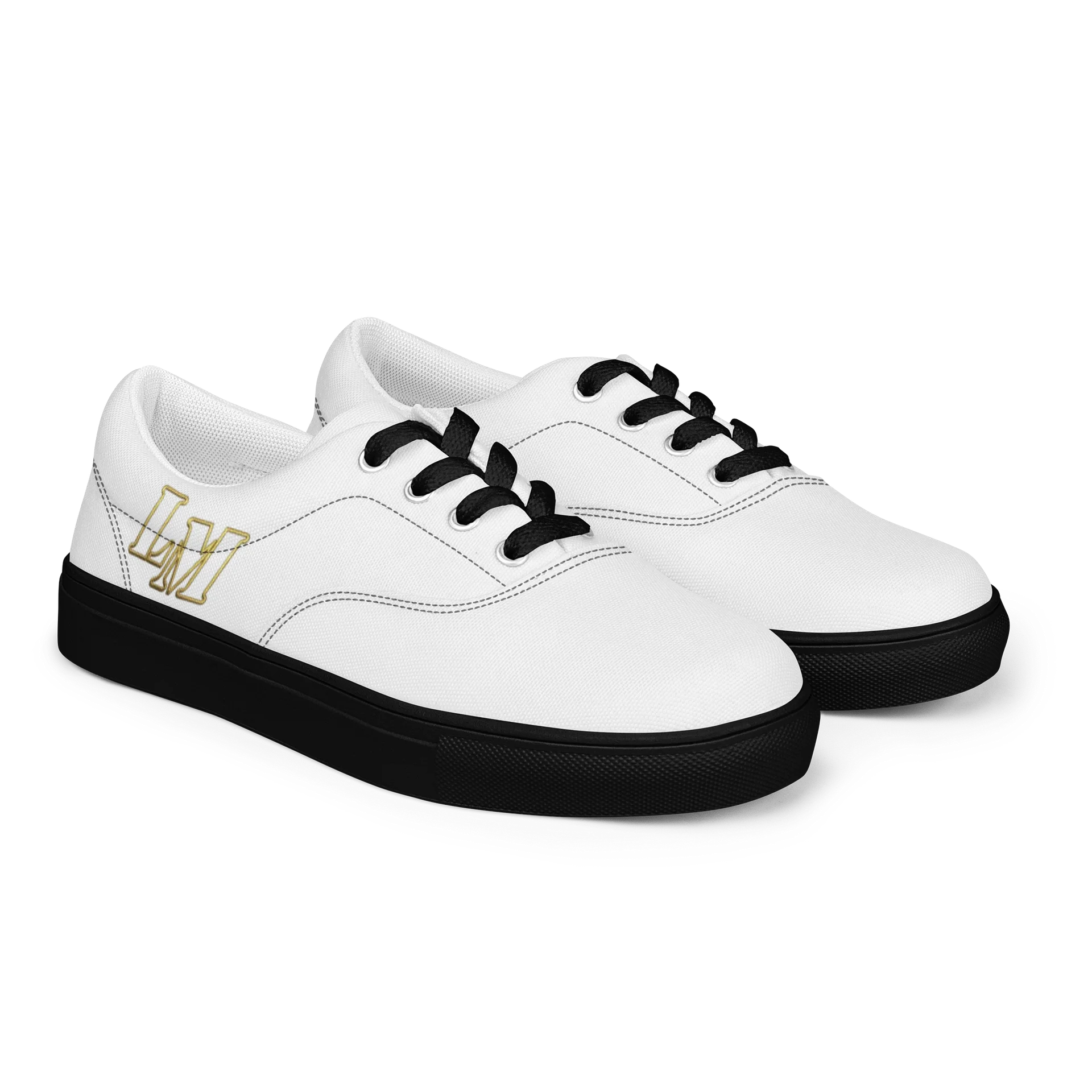 LM Origin™ Relic White Sneakers | Unisex Canvas Shoes product image (10)