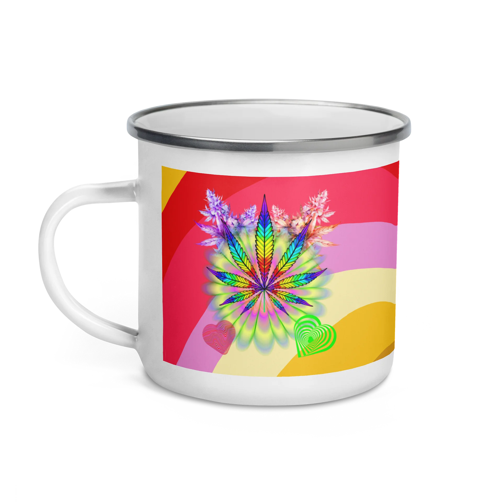 Bong Hits and Barbeque Enamel Mug product image (3)