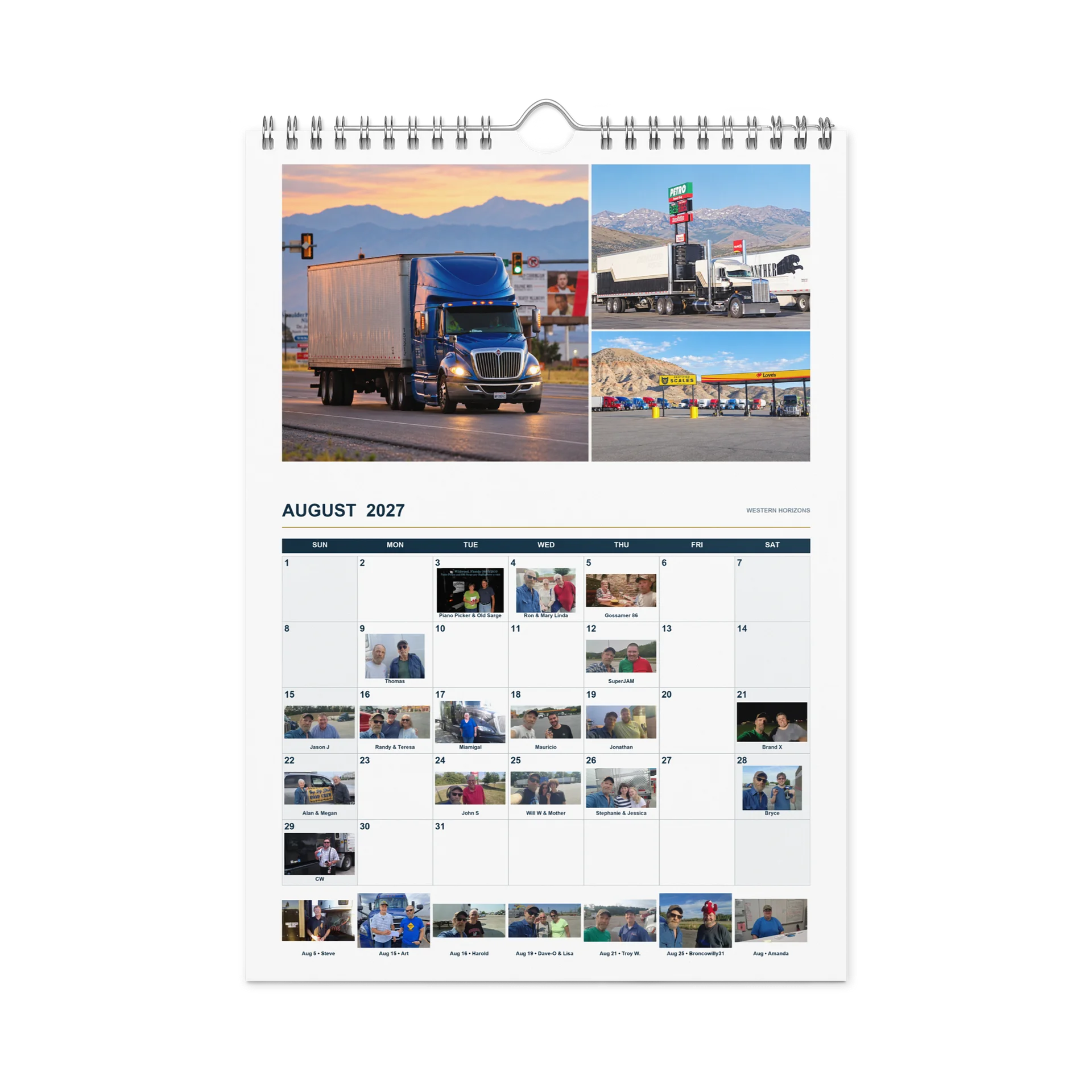 2027 BigRigTravels Special Road Crew Calendar — Trucking Edition product image (8)