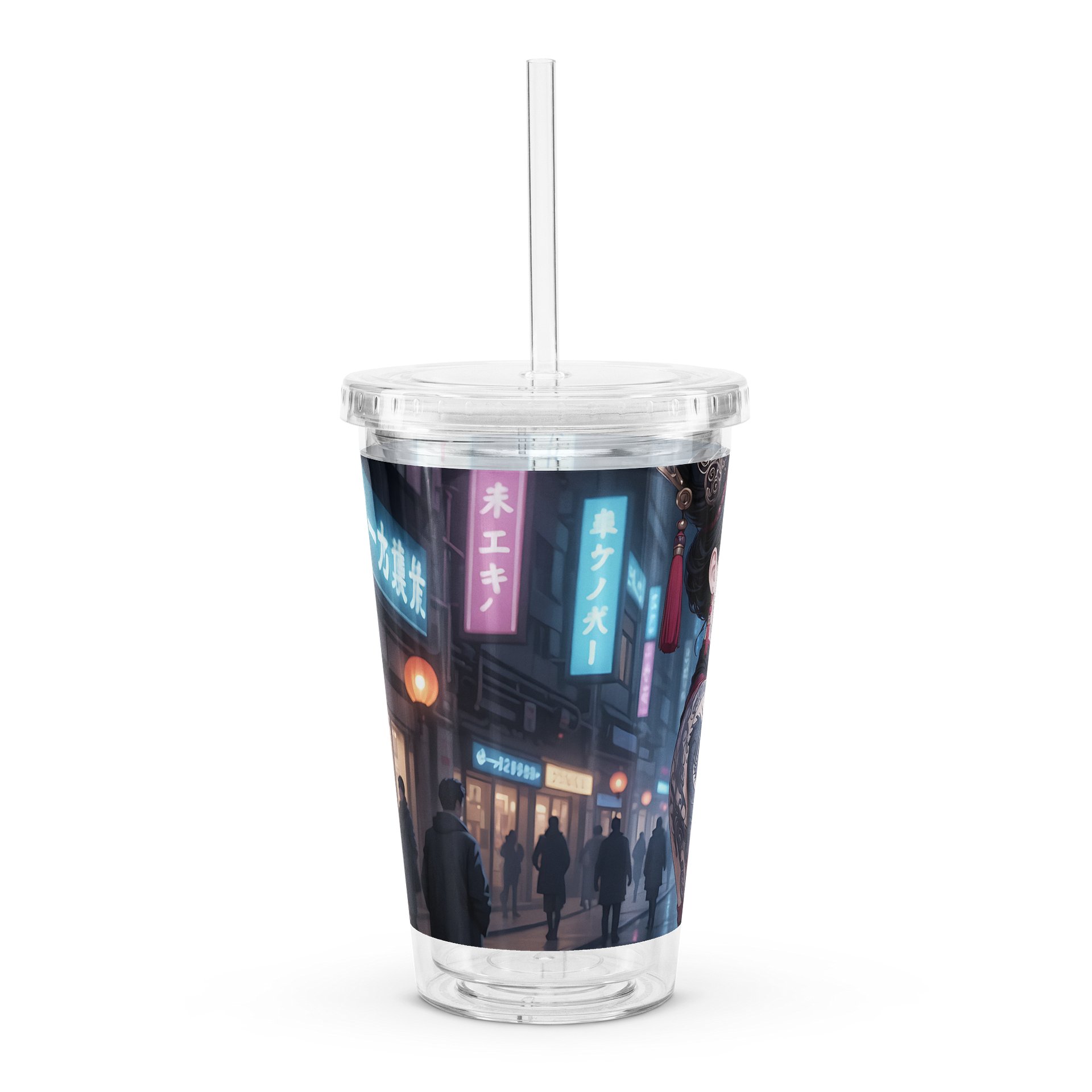 Lepus Ferox — Ancillina Sicaria — Double Wall Clear Plastic Tumbler (16 oz) product image (3)