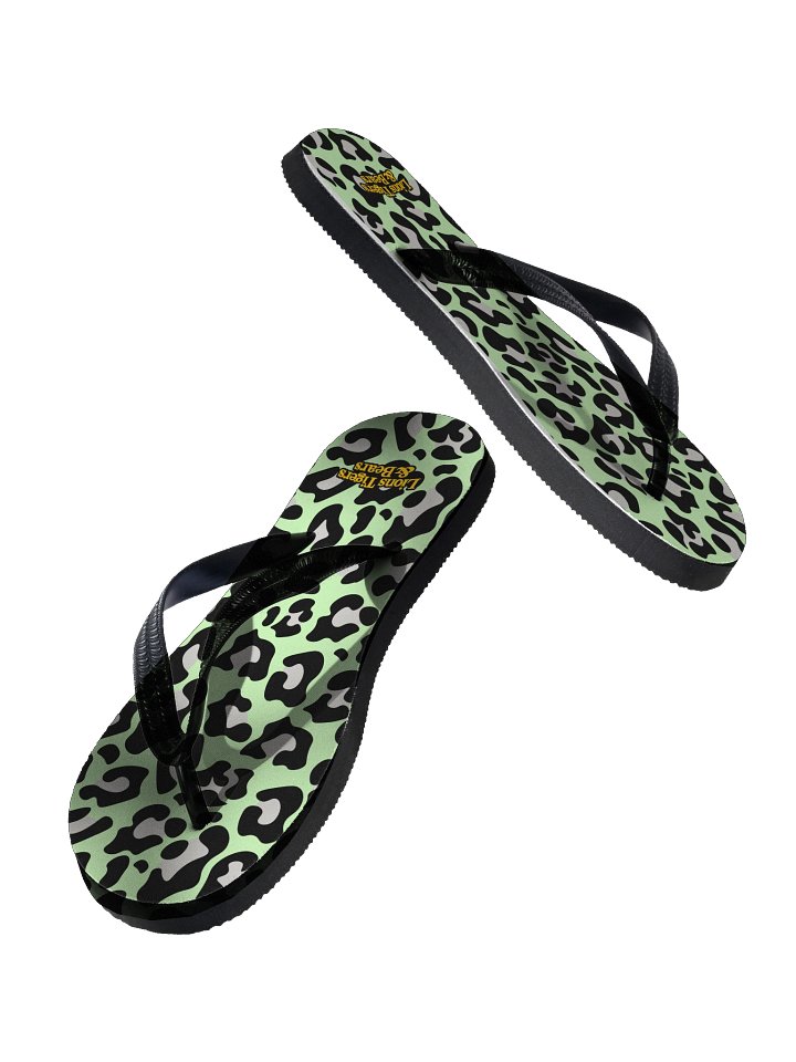LTB Mint Cheetah Flip Flops product image (2)
