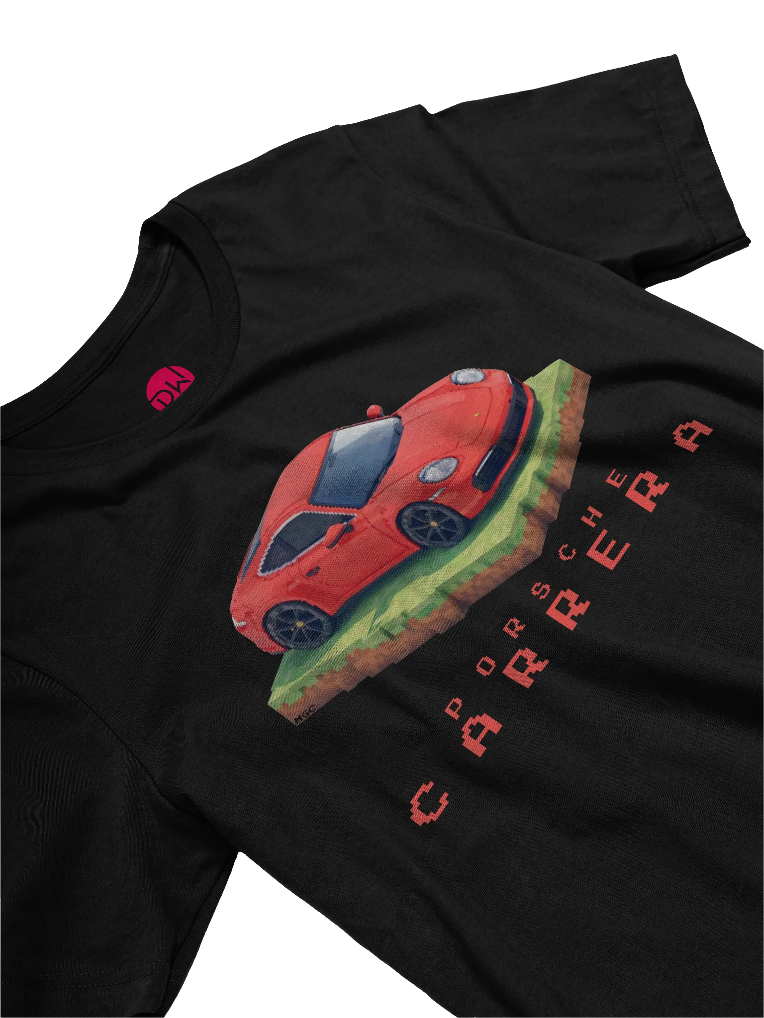 Red Porsche 911 Carrera Shirt (Pixel, Retro, Minecraft) product image (21)
