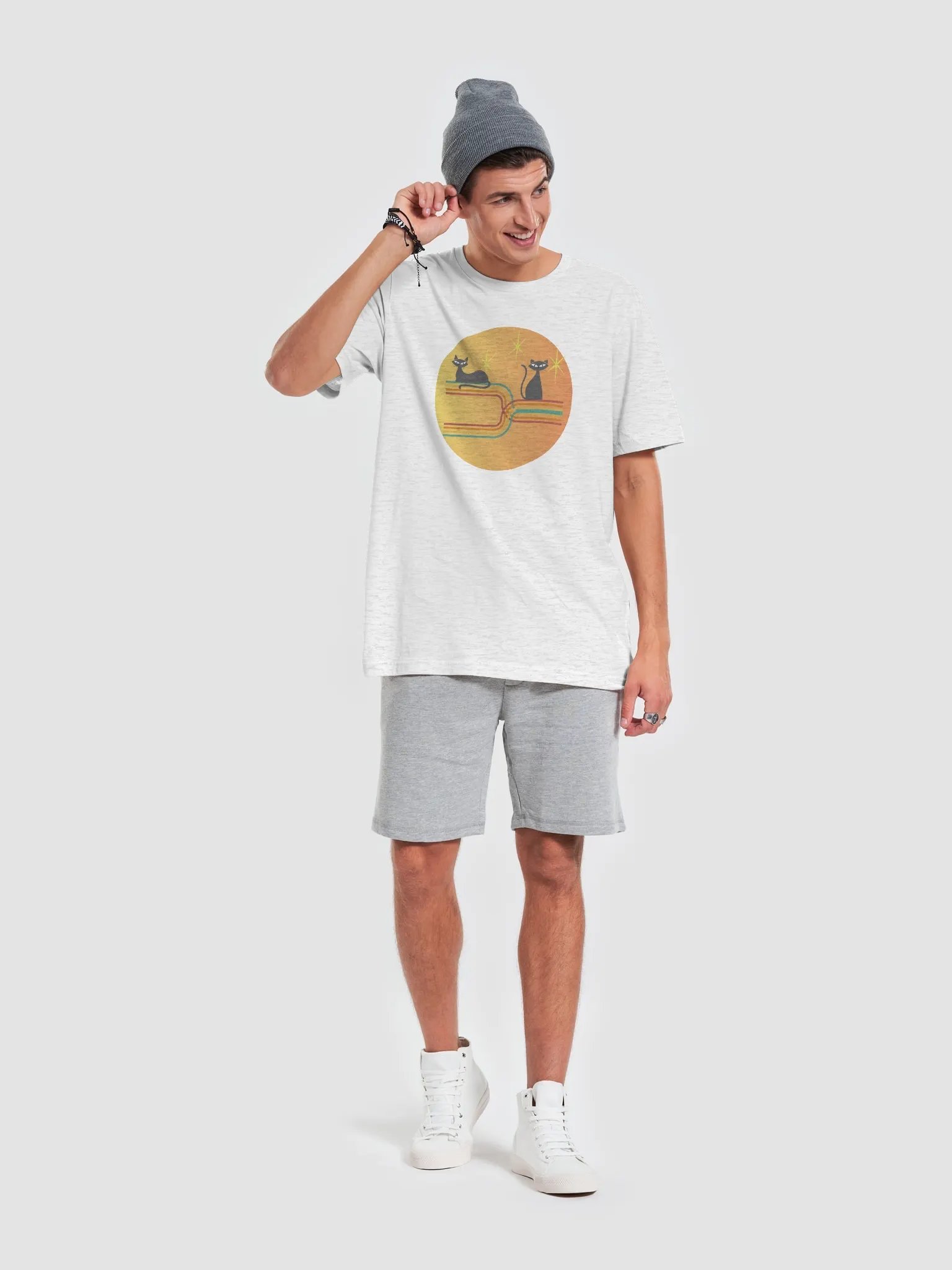 Retro Cat Eyes Graphic T-Shirt product image (3)