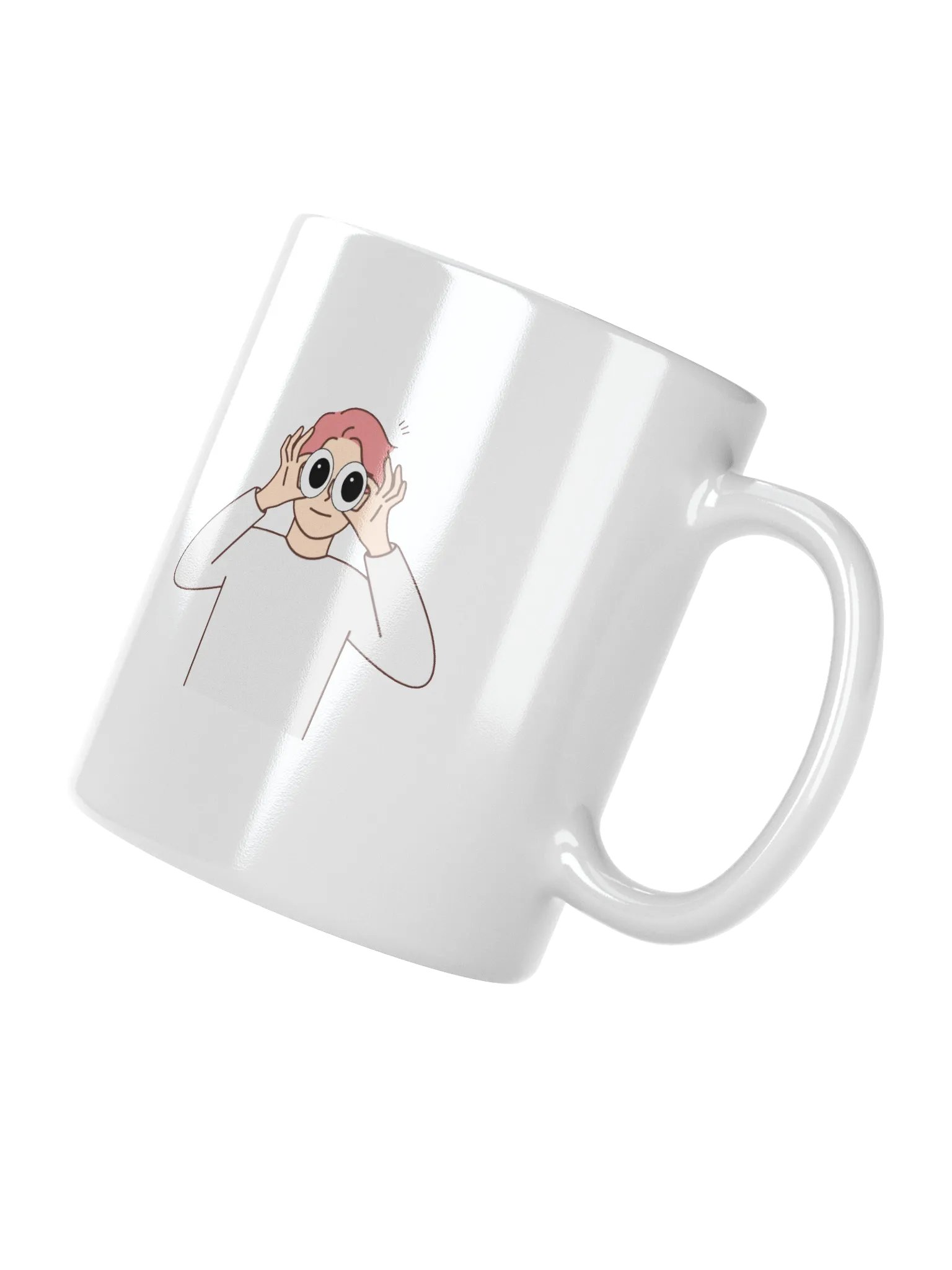 Surprised Twins White Glossy Mug product image (2)