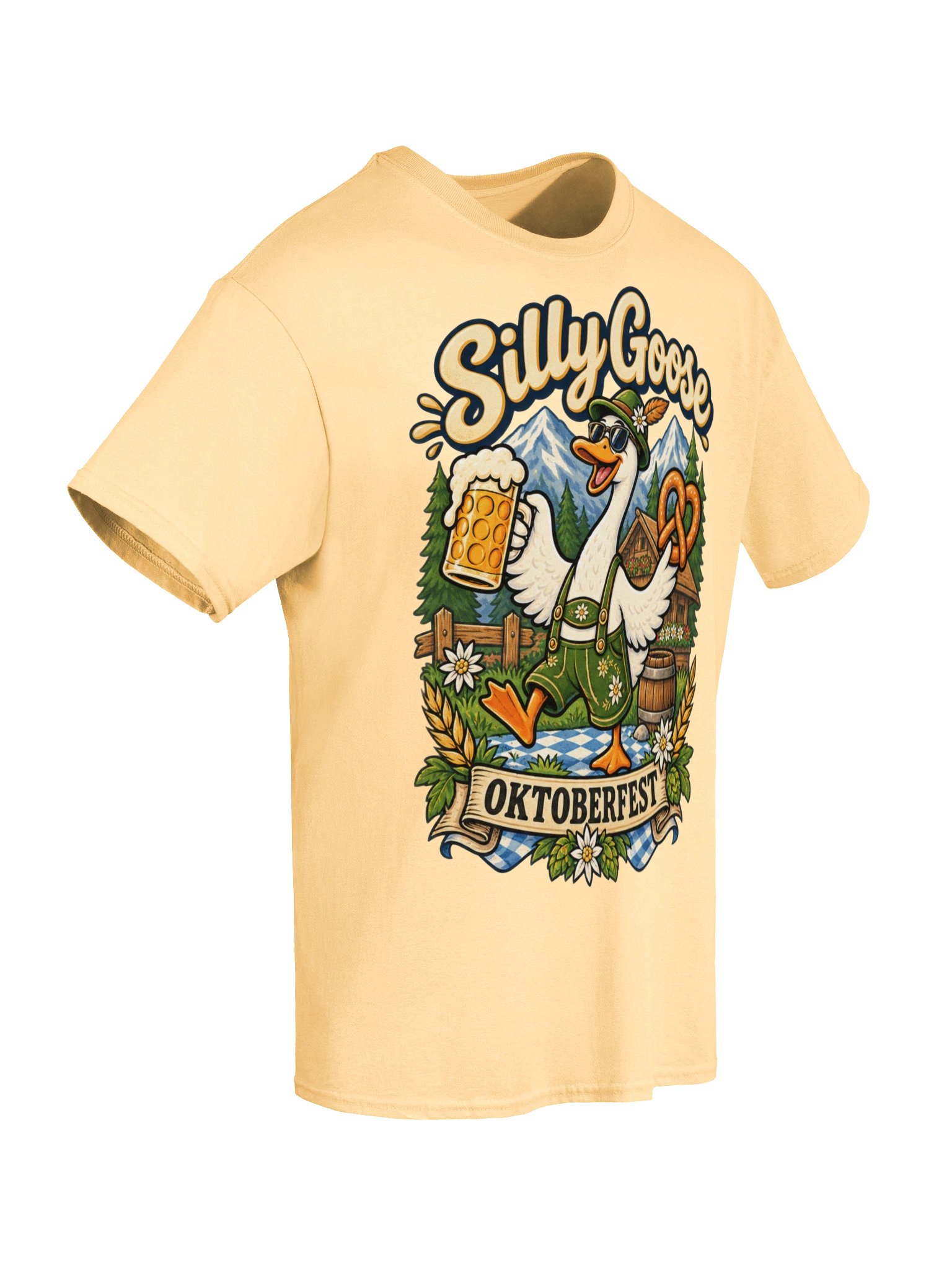 Silly Goose Oktoberfest German Beer Festival Vintage Tee product image (86)